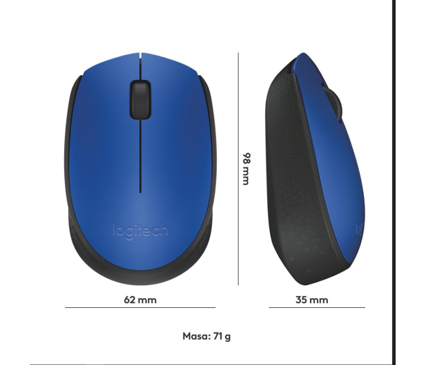 Mysz Logitech M171 wireless niebieska - 285733 - zdjęcie 13
